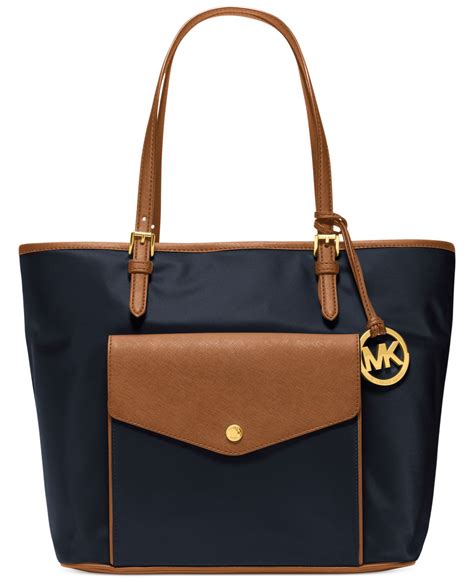 michael kors black nylon tote bag|michael kors black patent tote.